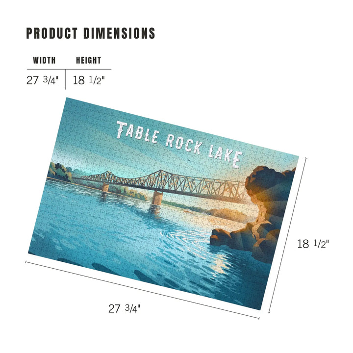 Missouri, Lithograph, Table Rock Lake, Jigsaw Puzzle