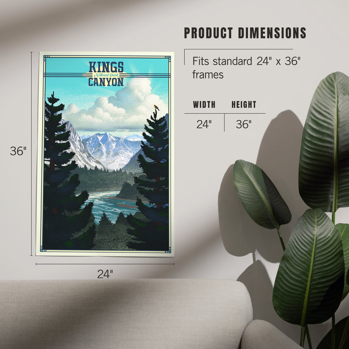 Kings Canyon National Park, Lithograph, Art & Giclee Prints