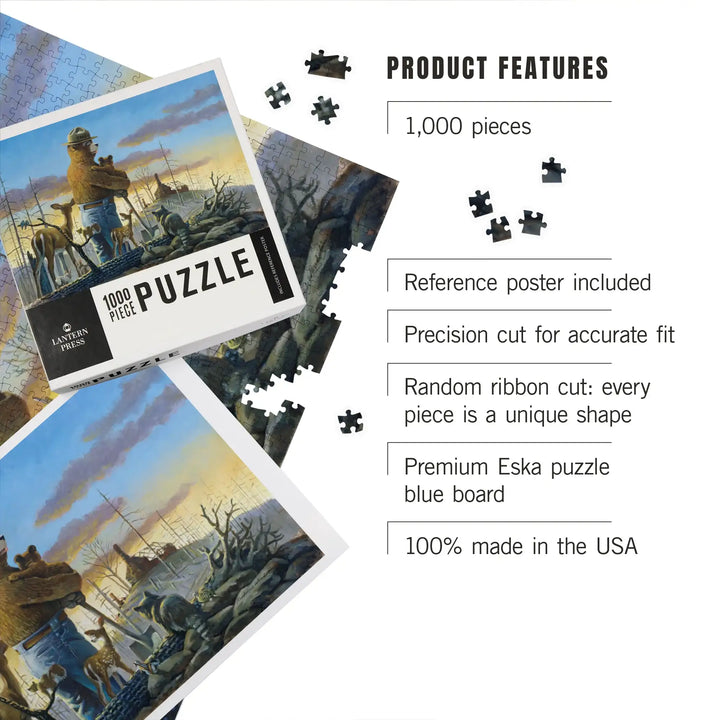 Smokey Bear, Among the Homeless, Help Prevent Destructive Forest Fires, Jigsaw Puzzle