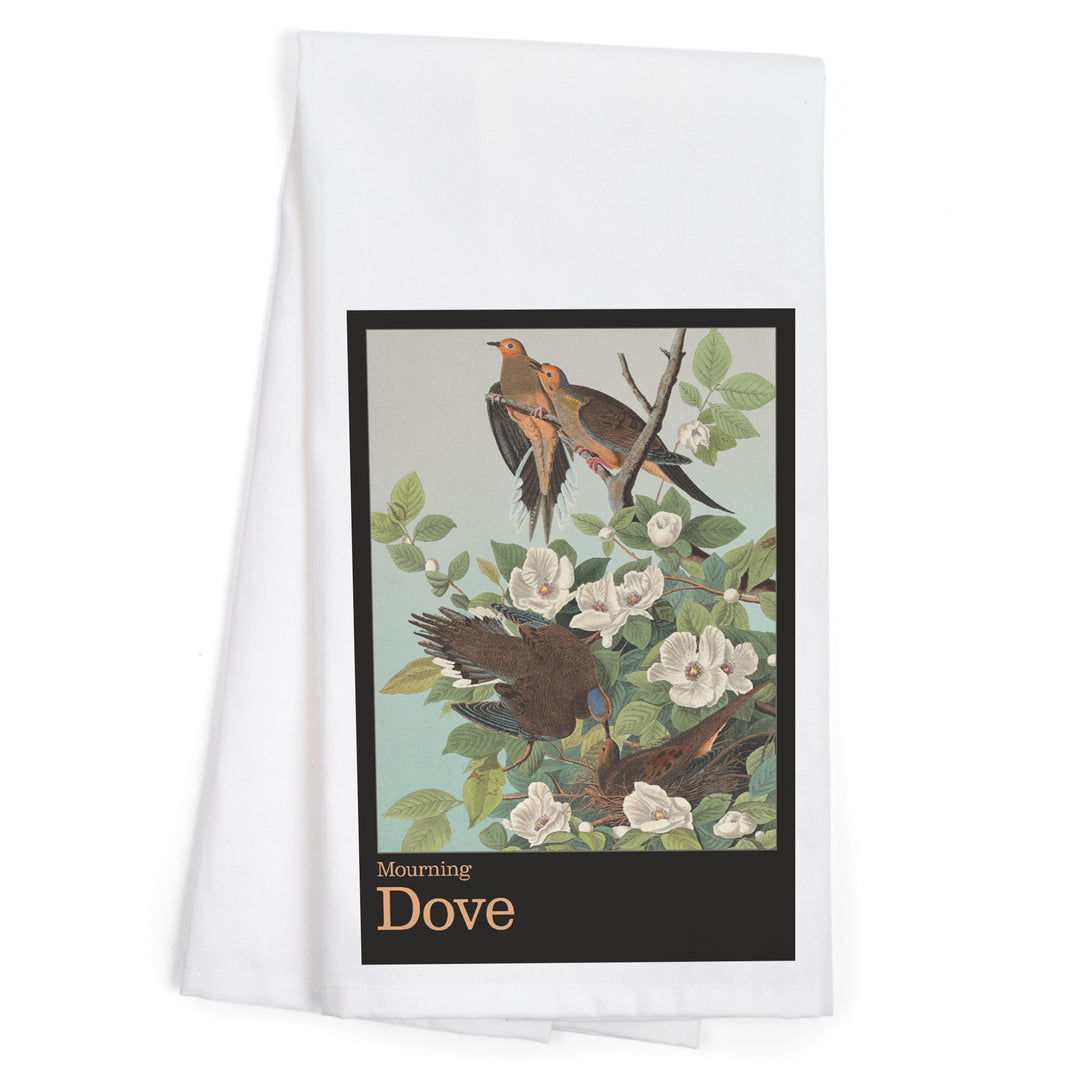 Audubon Birds North America Mourning Dove, Organic Cotton Kitchen Tea Towels