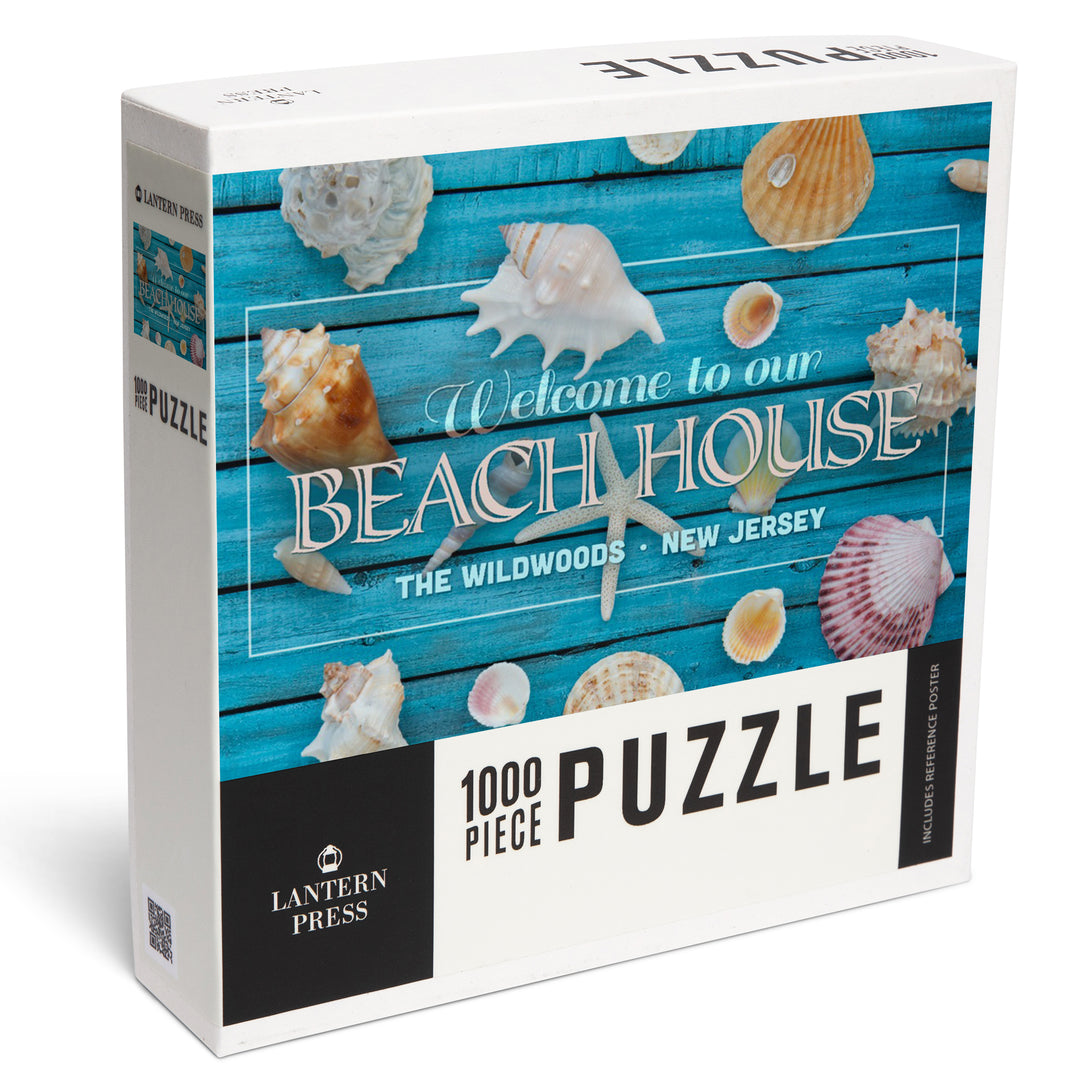 Wildwood, New Jersey, Photography, Seashells, Welcome to Our House, 1000 Piece Jigsaw Puzzle