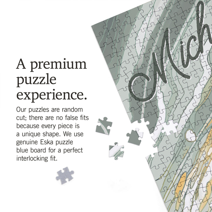 Michigan, Underwater Trout with Dry Fly, 1000 Piece Jigsaw Puzzle