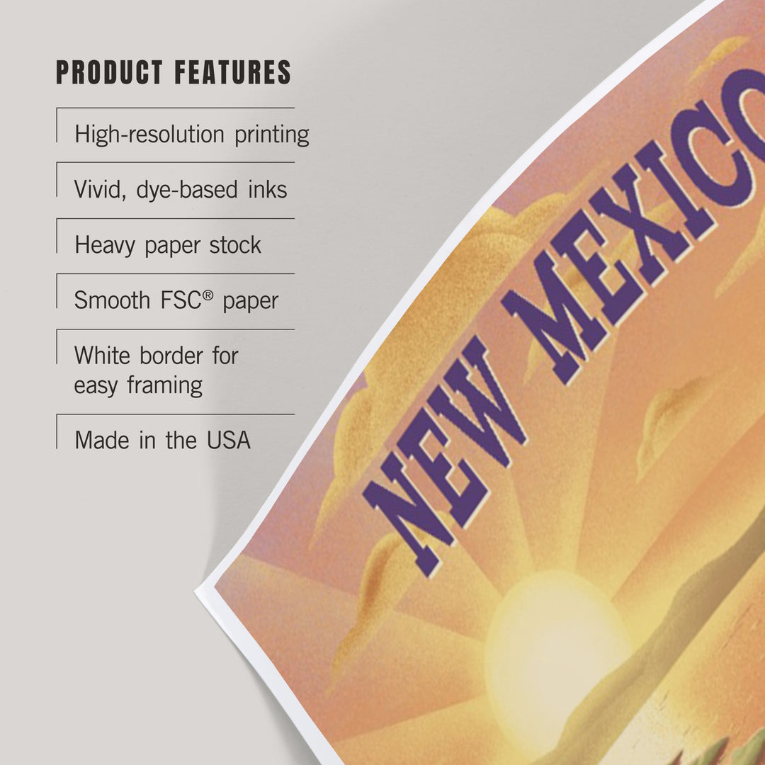 New Mexico, Lithograph, Bear and Spring Flowers, Lake, Art & Giclee Prints
