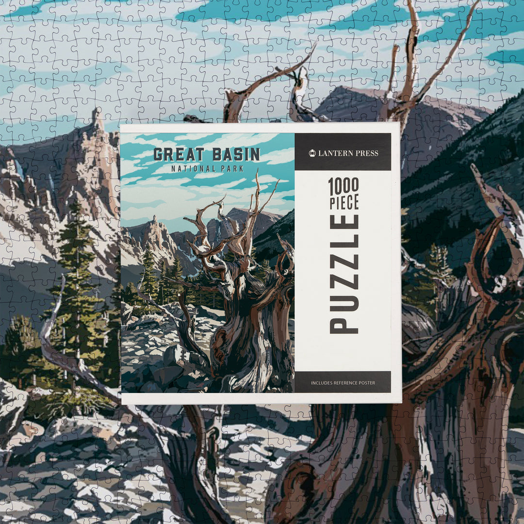 Great Basin National Park, Nevada, Painterly National Park Series, Jigsaw Puzzle