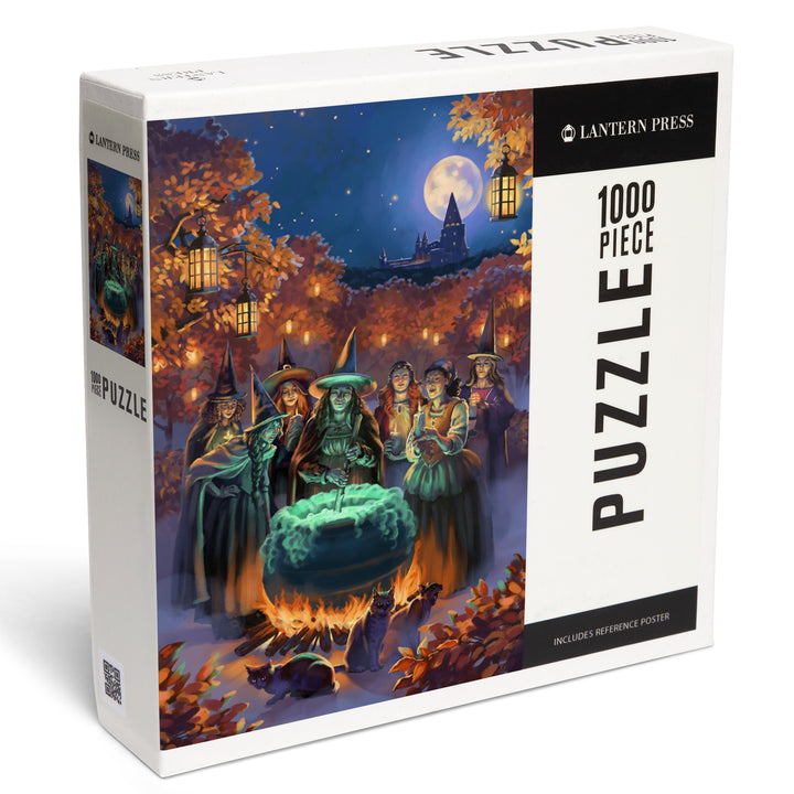 Oil Painting, Witch's Gathering, 1000 Piece Jigsaw Puzzle