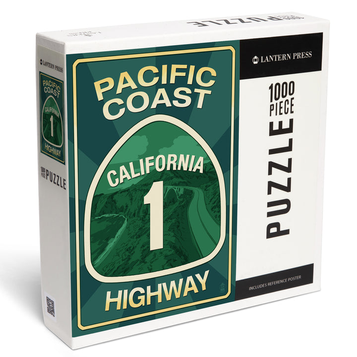 Highway 1, California, Pacific Coast Highway Sign, Jigsaw Puzzle