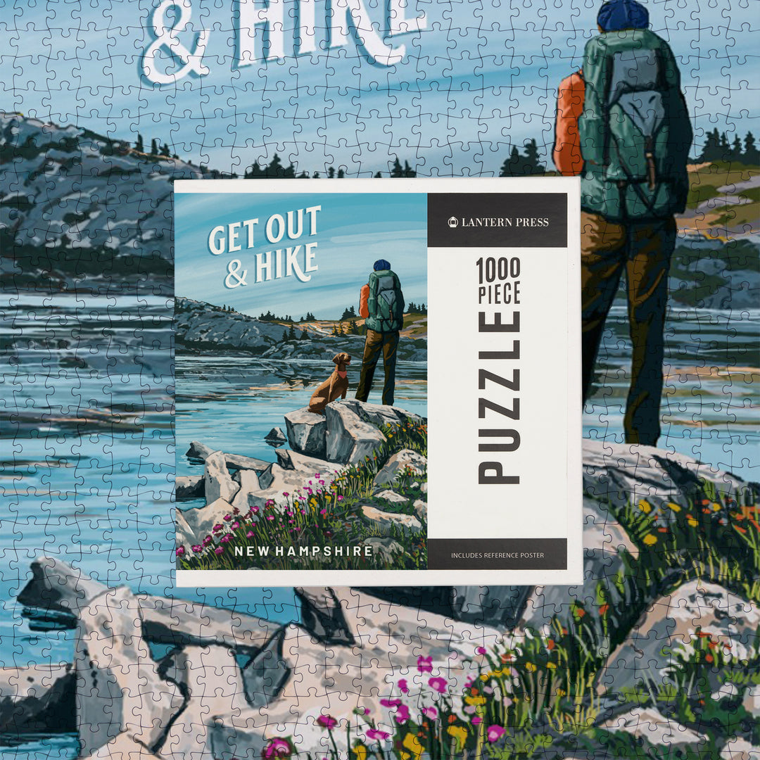 New Hampshire, Get Out and Hike, 1000 Piece Jigsaw Puzzle