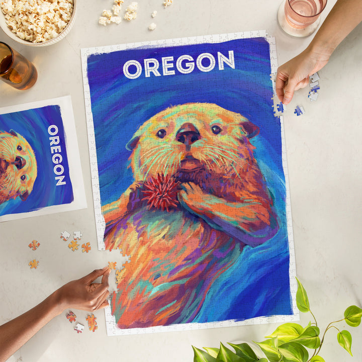 Oregon, Vivid Series, Sea Otter, Jigsaw Puzzle