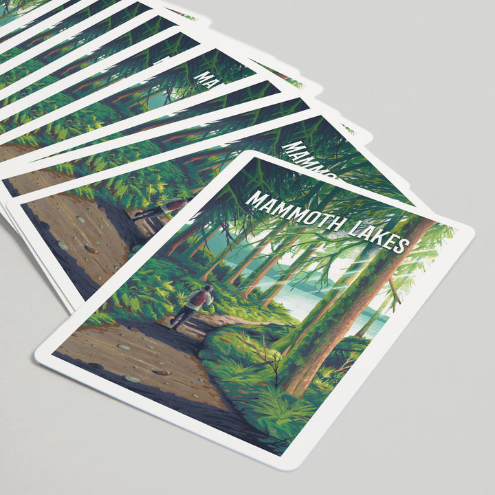 Playing Cards, Mammoth Lakes, California, Walk in the Woods, Day Hike, 52 Card Deck with Jokers in Box, Unique Art