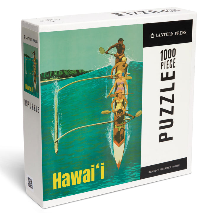 Hawaii, Outrigger Wave, Jigsaw Puzzle