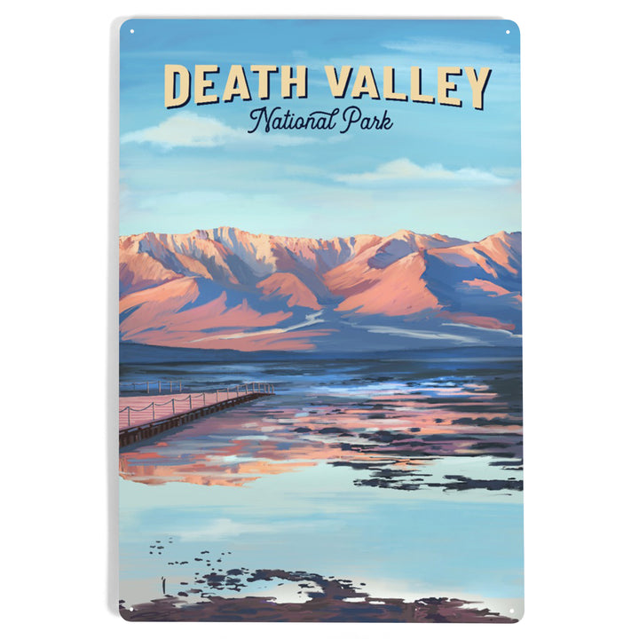 Death Valley National Park, California, Oil Painting, Metal Signs