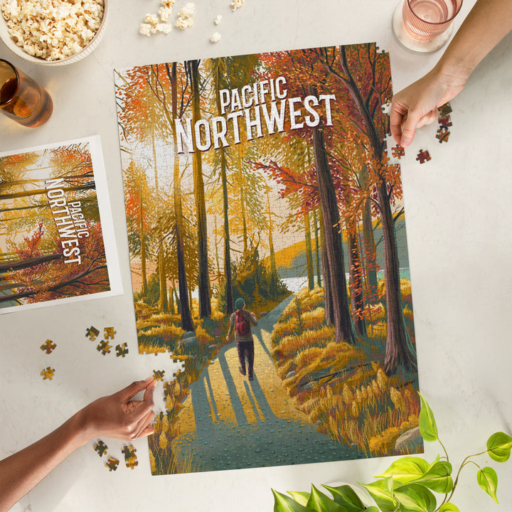 Pacific Northwest, Walk In The Woods, Day Hike, Jigsaw Puzzle