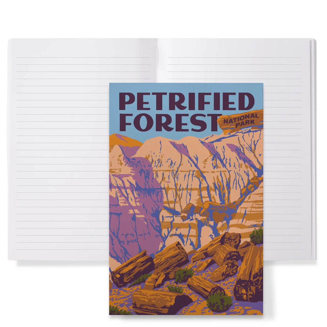 Lined 6x9 Journal, Petrified Forest National Park, Explorer Series, Lay Flat, 193 Pages, FSC paper