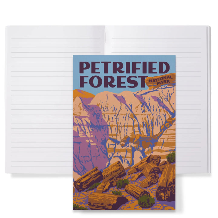 Lined 6x9 Journal, Petrified Forest National Park, Explorer Series, Lay Flat, 193 Pages, FSC paper