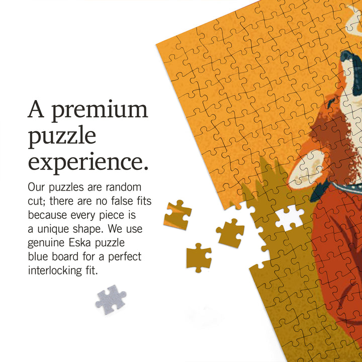 Pagosa Springs, Colorado, Animal Activities Series, Camping Coyote, 1000 Piece Jigsaw Puzzle