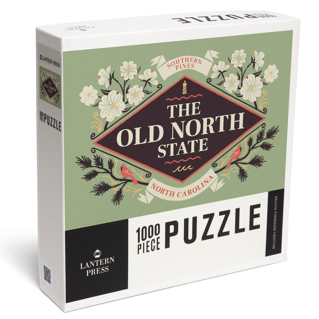Southern Pines, North Carolina, State Motto Crest, State Series, Jigsaw Puzzle