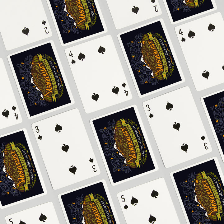 Playing Cards, Pacific Northwest, Wanderlust, Never Stop Exploring, 52 Card Deck with Jokers in Box, Unique Art