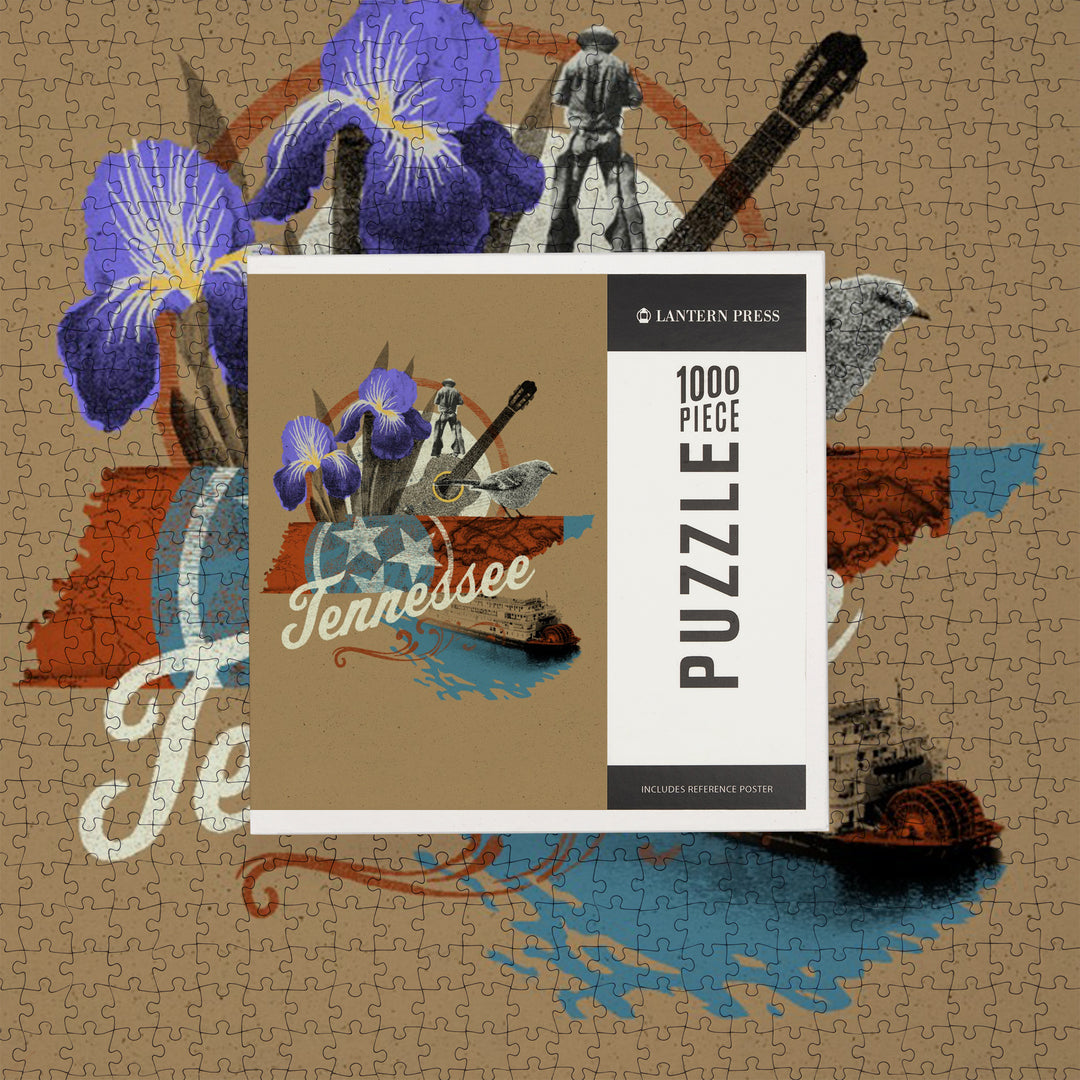 Tennessee, State Photomontage, State Series, Jigsaw Puzzle