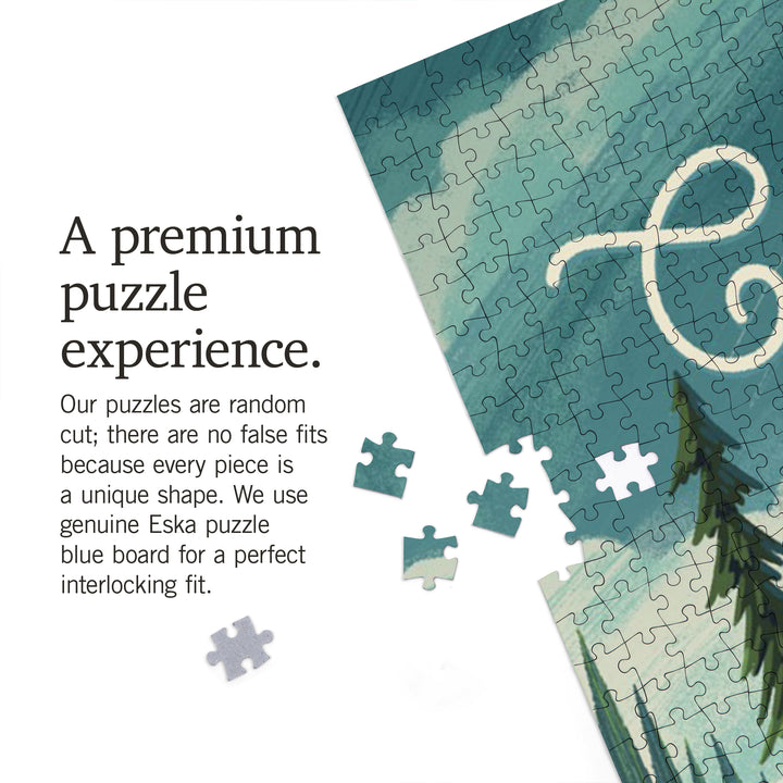 Colorado, Outdoor Activity, At Home Anywhere, Camper in Evergreens, 1000 Piece Jigsaw Puzzle