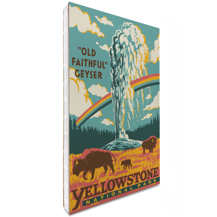 Lined 6x9 Journal, Yellowstone National Park, Wyoming, Explorer Series, Old Faithful Geyser, Lay Flat, 193 Pages, FSC paper