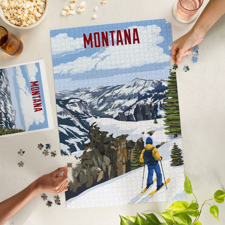Montana, Painterly, Enjoy The View, 1000 Piece Jigsaw Puzzle