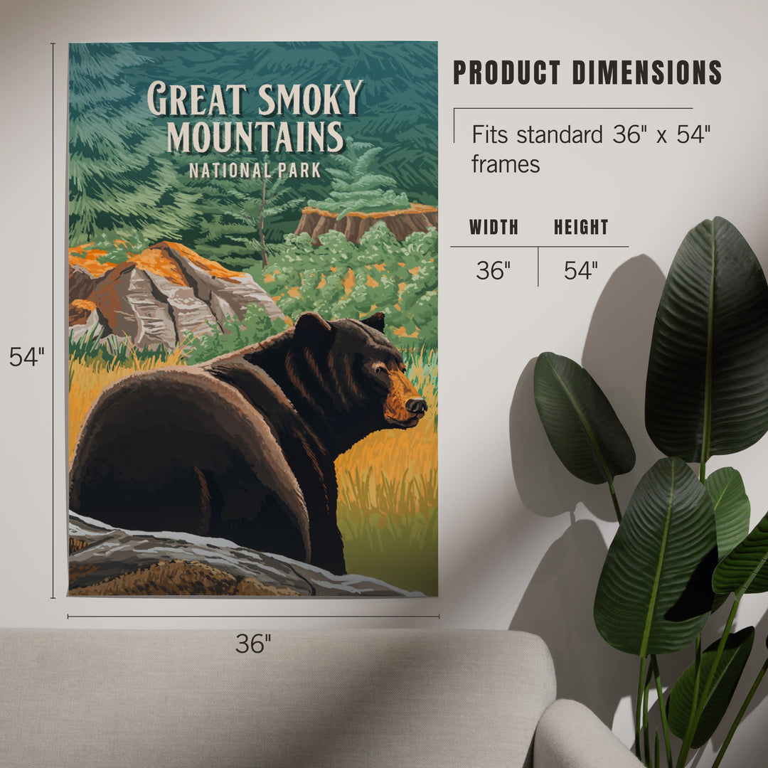 Great Smoky Mountains, North Carolina, Painterly National Park Series, Art & Giclee Prints