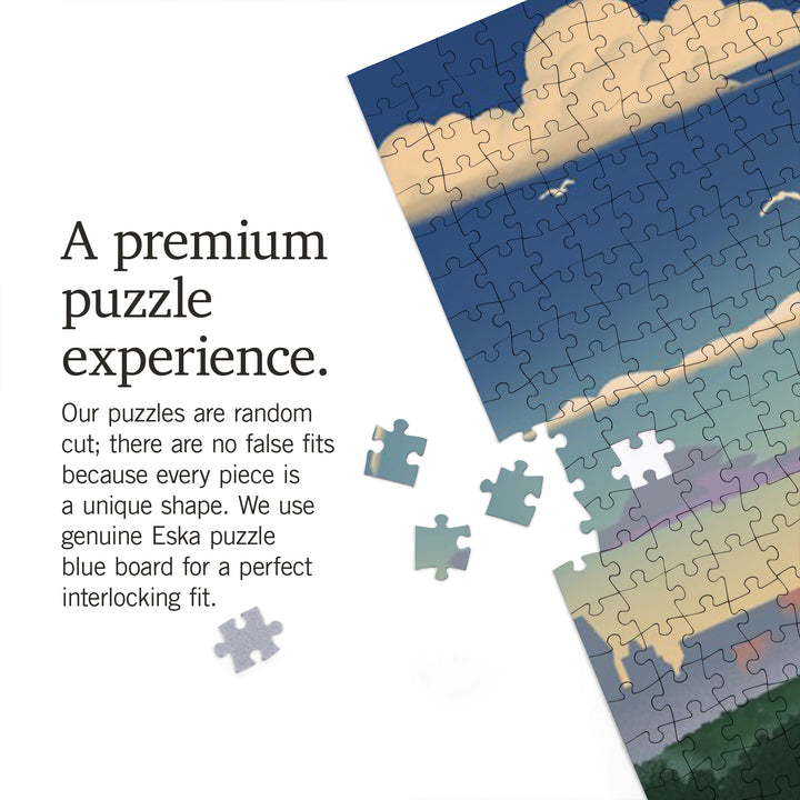 Ottawa, Ontario, Lithograph, Capitol Building, Jigsaw Puzzle