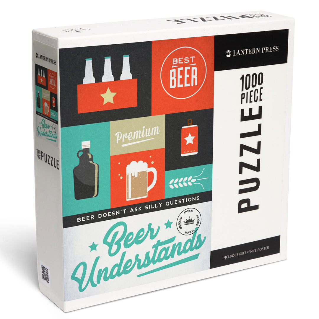 Beer Understands, Collage, Beer Sentiment, Jigsaw Puzzle