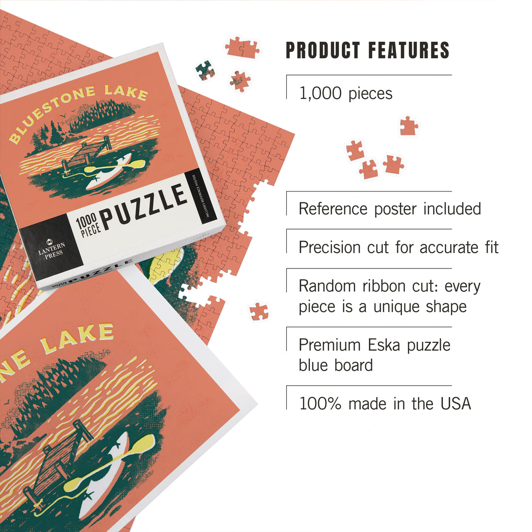 Bluestone Lake, WV, Lake Life Series, Lake Adventures, Dock, 1000 Piece Jigsaw Puzzle