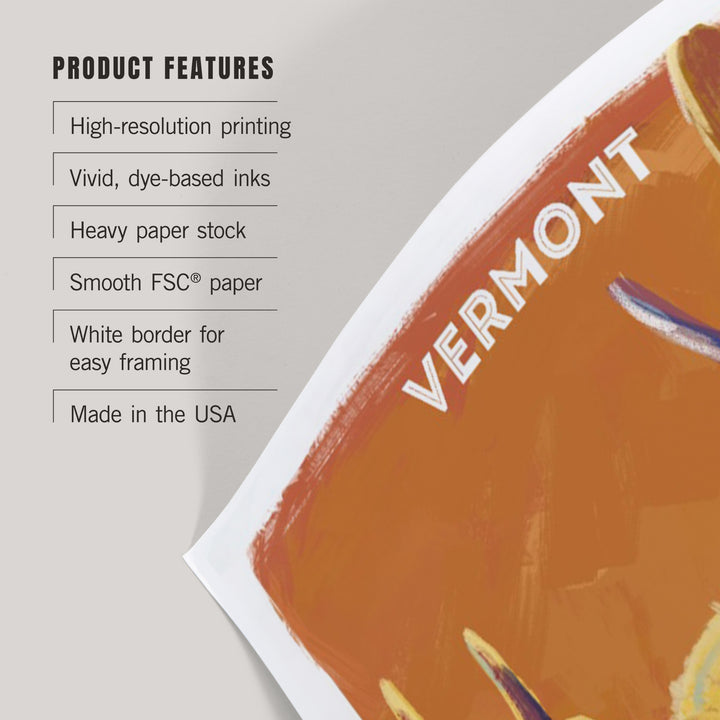 Vermont, Vivid, Moose, Art & Giclee Prints
