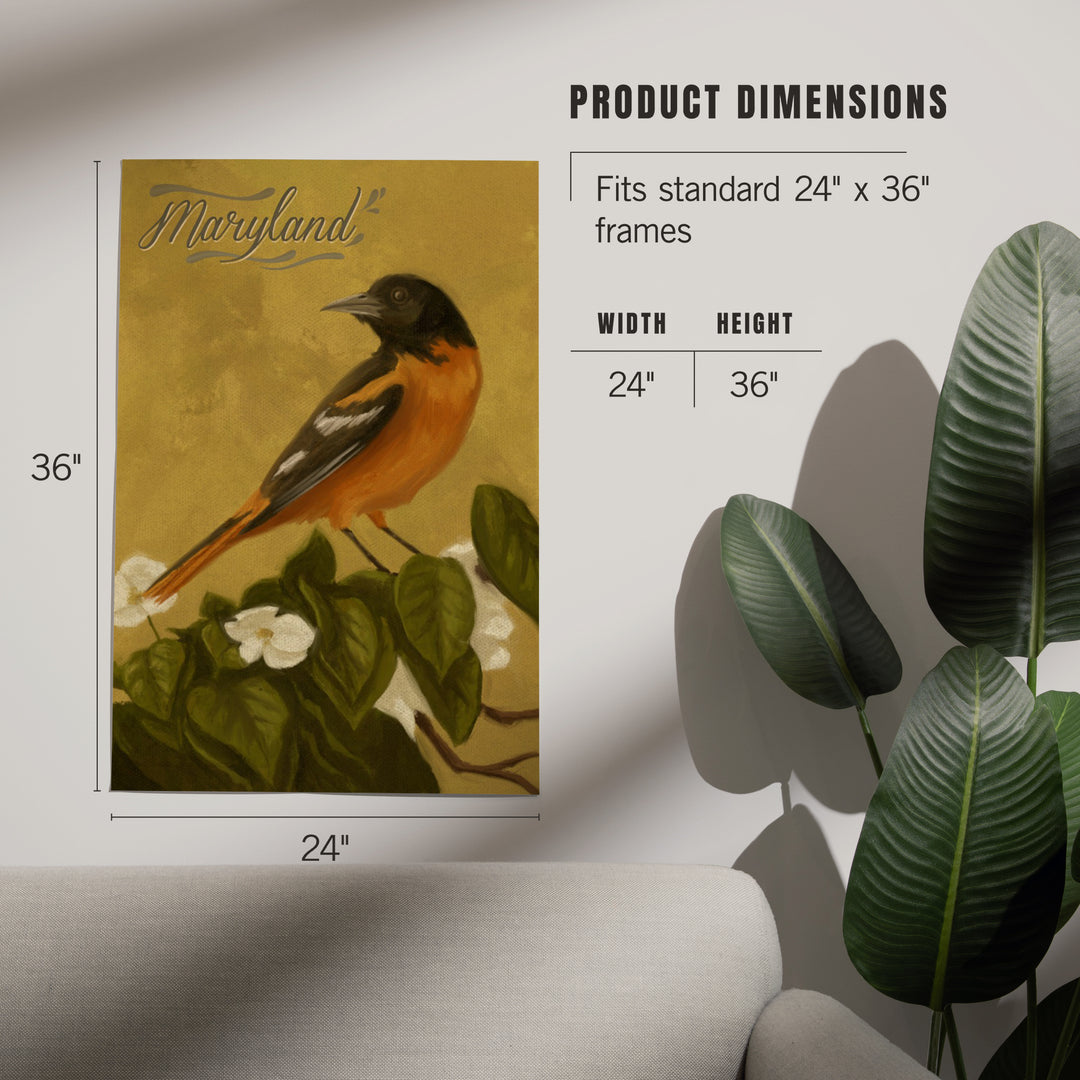 Maryland, Oriole, Oil Painting, Art & Giclee Prints