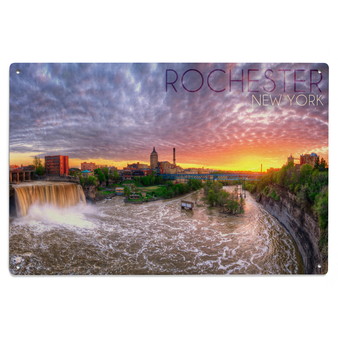 Rochester, New York, Falls View, Lantern Press Photography, Wood Signs and Postcards