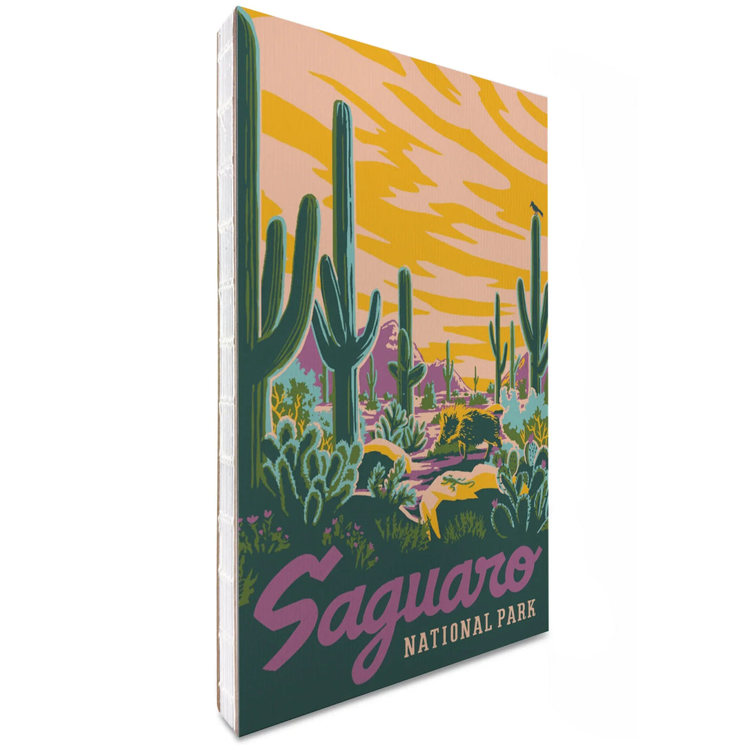 Lined 6x9 Journal, Saguaro National Park, Arizona, Explorer Series, Saguaro, Lay Flat, 193 Pages, FSC paper