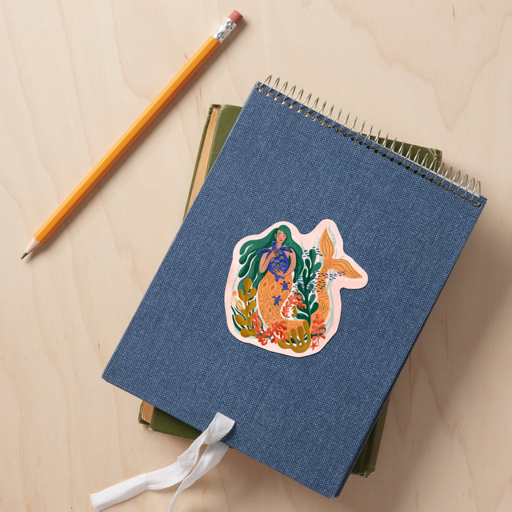Friend Of The Deep, Mermaid, Vinyl Sticker