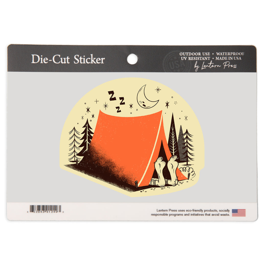 Midcentury, Camping, Vinyl Sticker