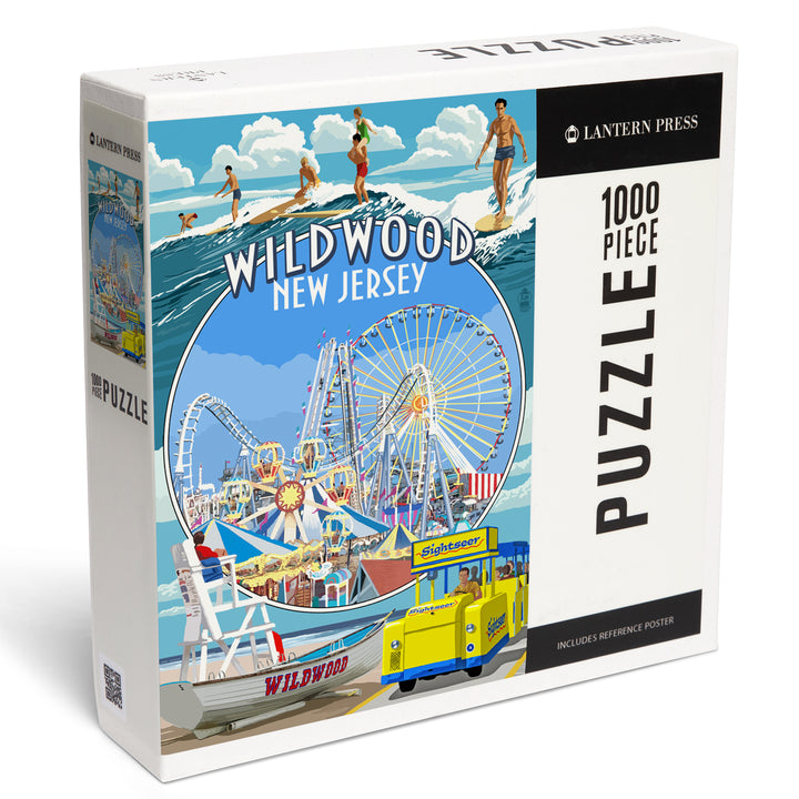 Wildwood, New Jersey, Montage, 1000 Piece Jigsaw Puzzle