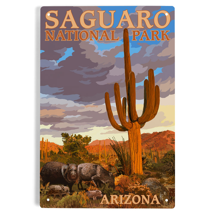 Saguaro National Park, Javelina, Metal Signs