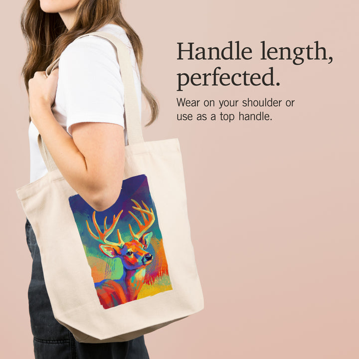 Nevada, Vivid, White Tailed Deer, Tote Bag