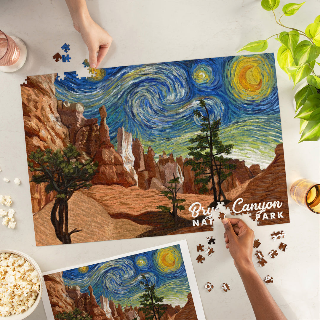 Bryce Canyon National Park, Starry Night National Park Series, Jigsaw Puzzle