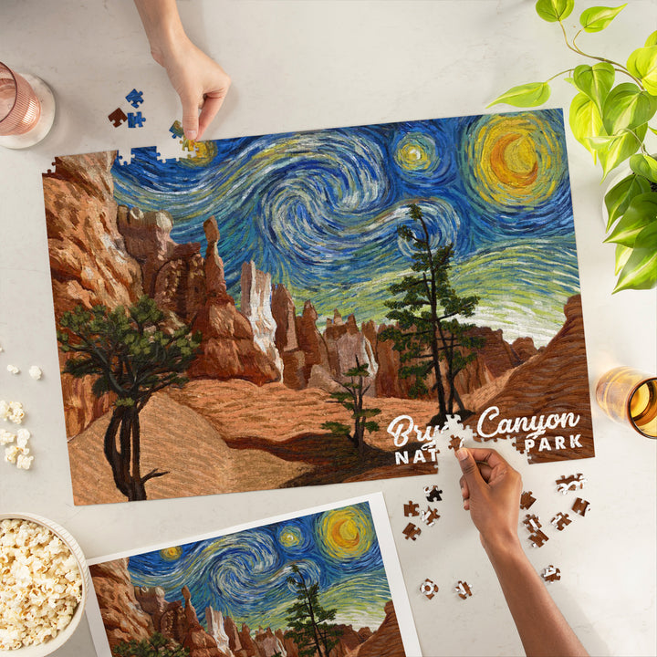 Bryce Canyon National Park, Starry Night National Park Series, Jigsaw Puzzle