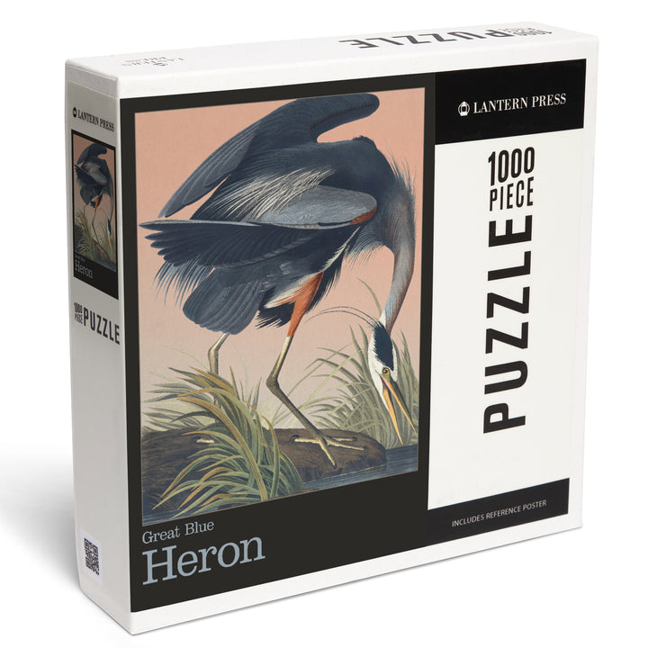 Audubon Birds of North America, Blue Heron, 1000 Piece Jigsaw Puzzle