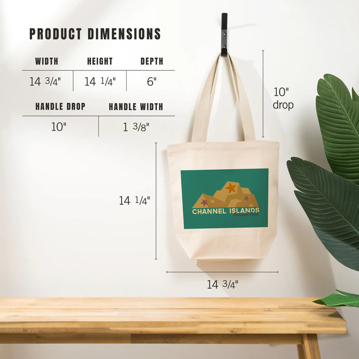 Channel Islands National Park, California, Geometric, Starfish,, Tote Bag