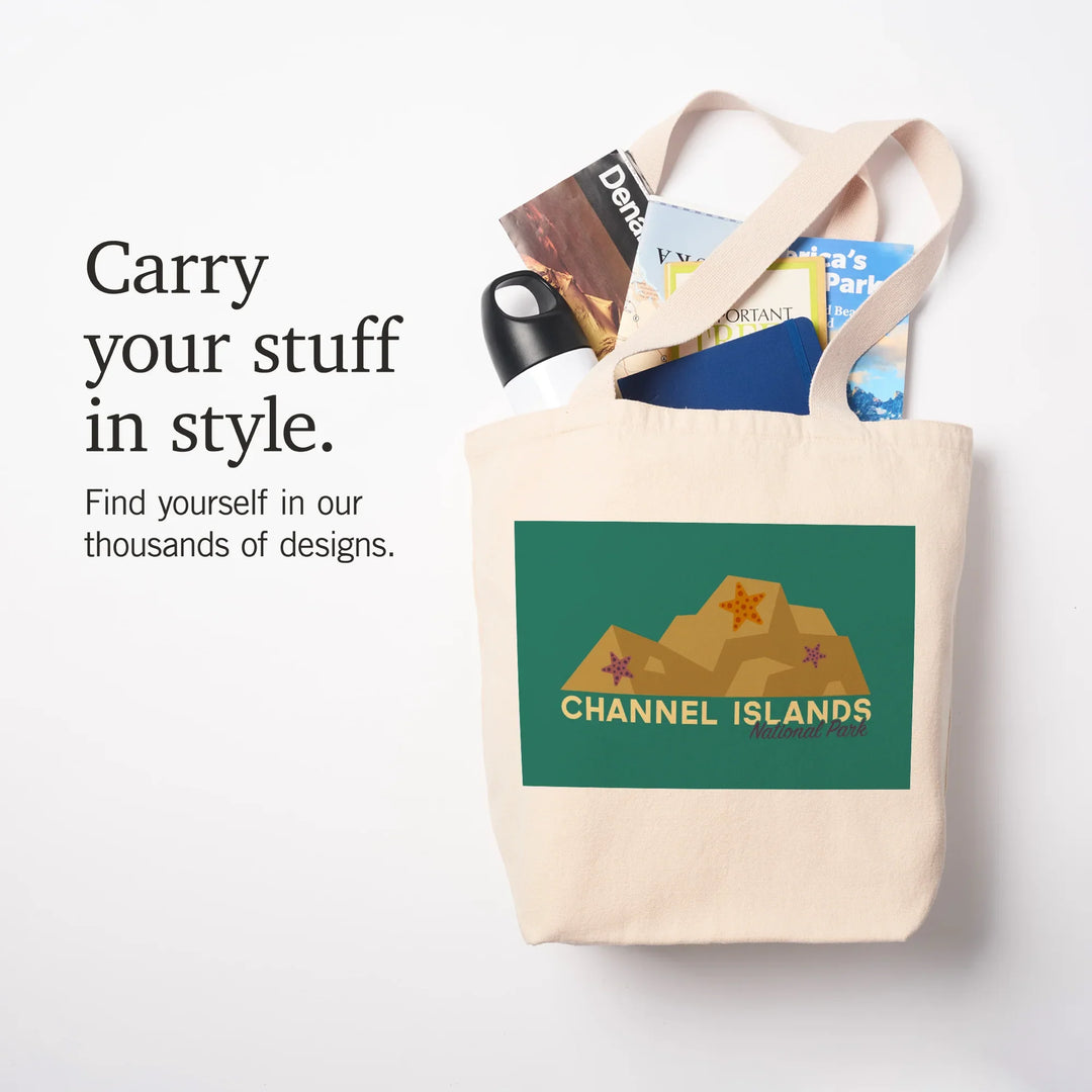 Channel Islands National Park, California, Geometric, Starfish,, Tote Bag