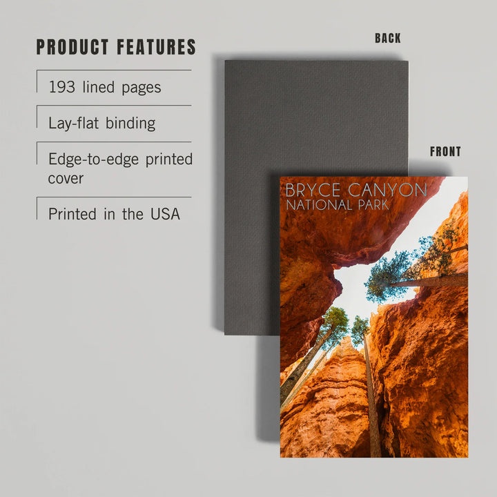 Lined 6x9 Journal, Bryce Canyon National Park, Utah, Navajo Loop Trail, Lay Flat, 193 Pages, FSC paper