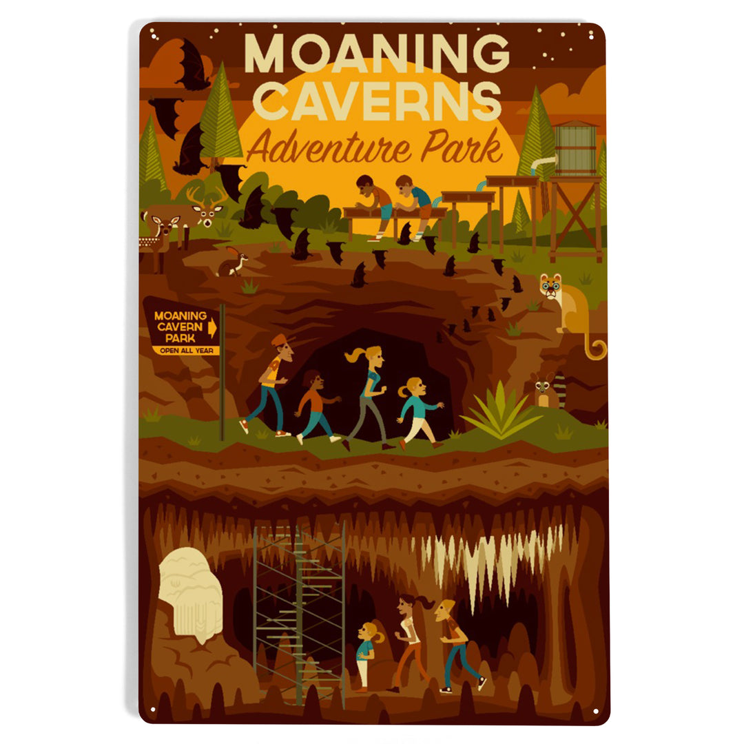 Moaning Caverns Adventure Park, California, Geometric, Metal Signs