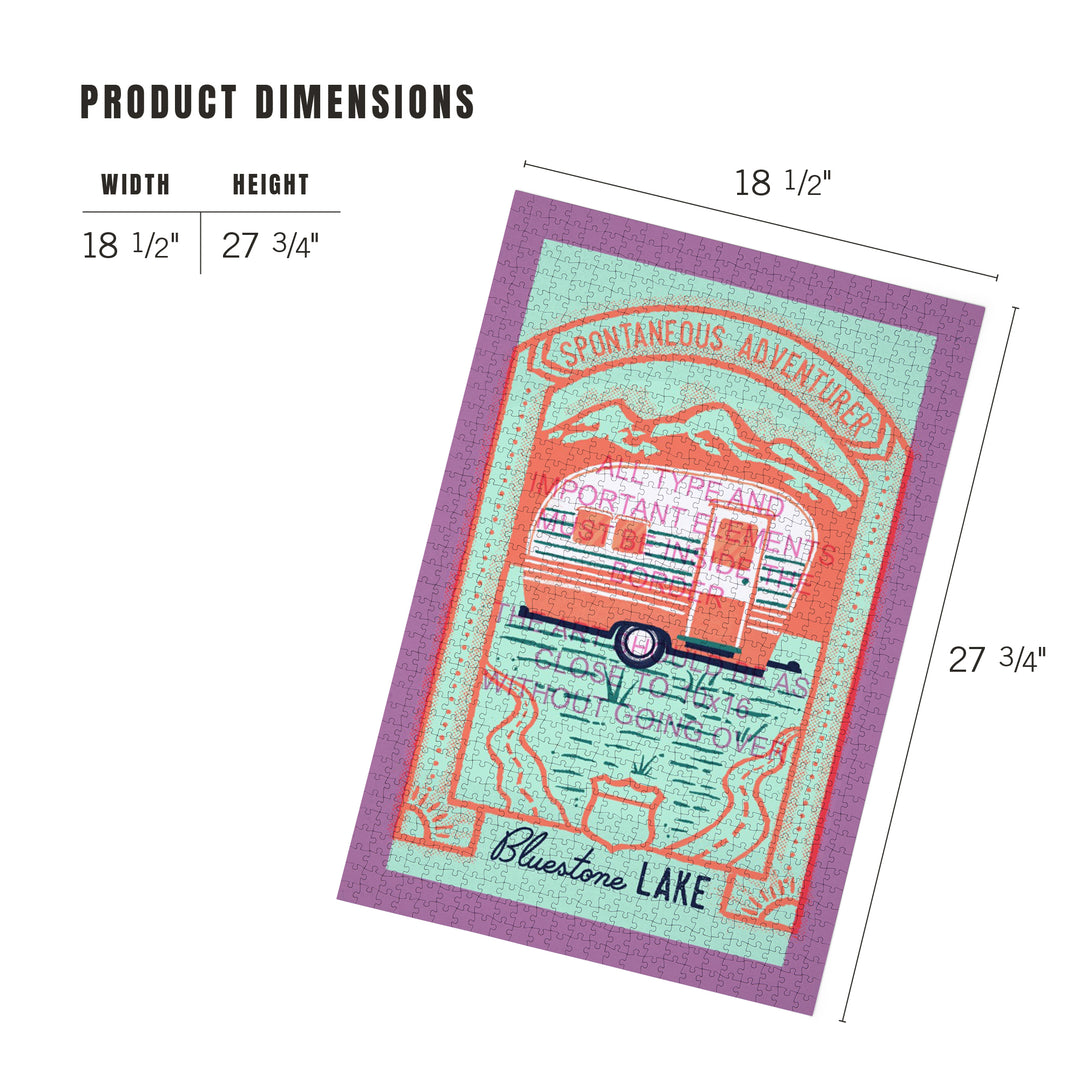 Bluestone Lake, WV, Lake Life Series, Spontaneous Adventurer, 1000 Piece Jigsaw Puzzle