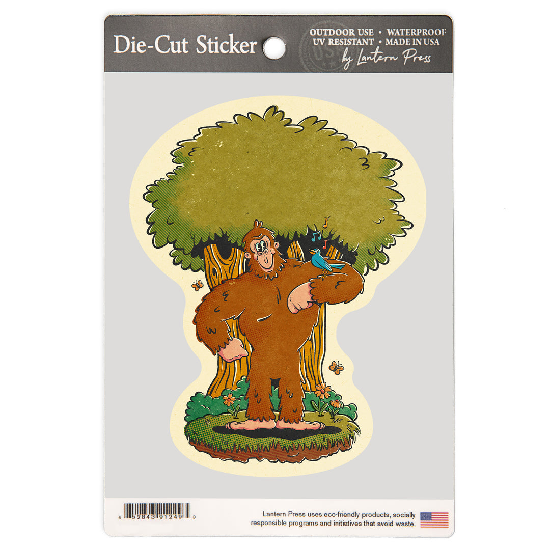Vintage Mascot, Bigfoot, Vinyl Sticker