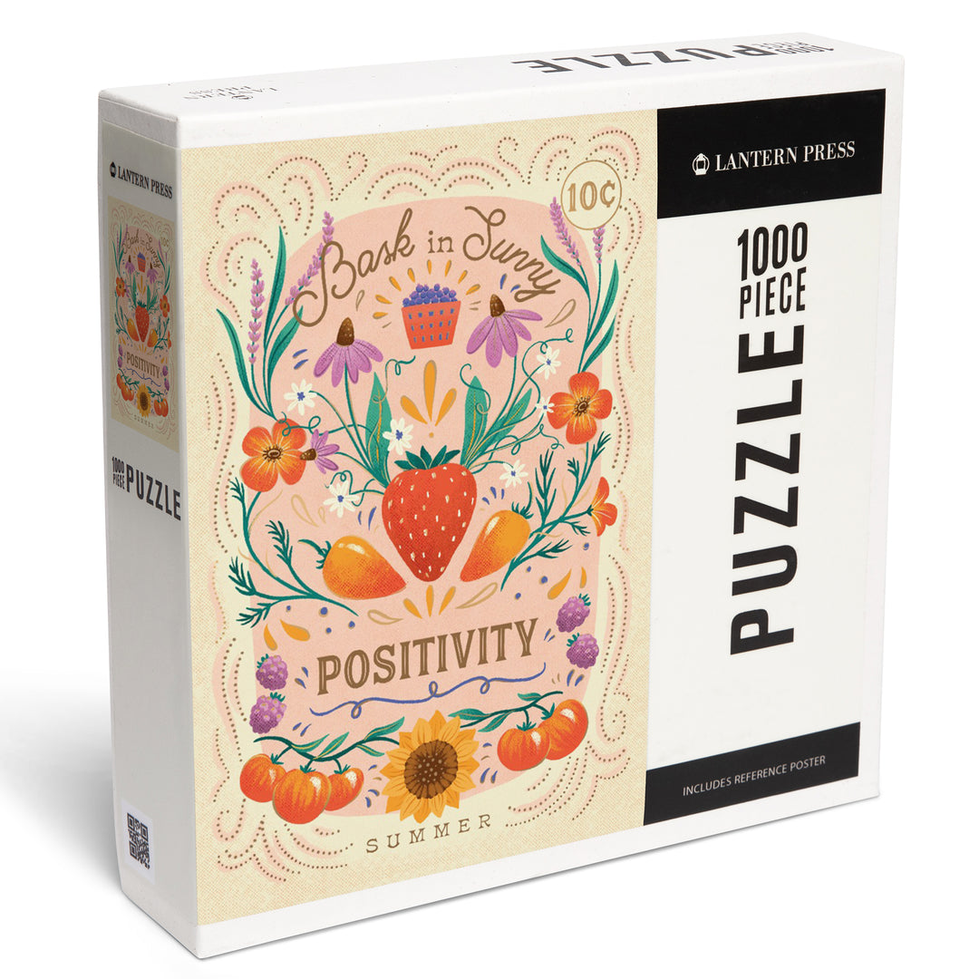 Bask in Positivity, Summer, 1000 Piece Jigsaw Puzzle