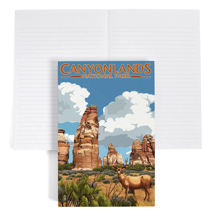 Lined 6x9 Journal, Canyonlands National Park, Utah, Chesler and Deer, Lay Flat, 193 Pages, FSC paper