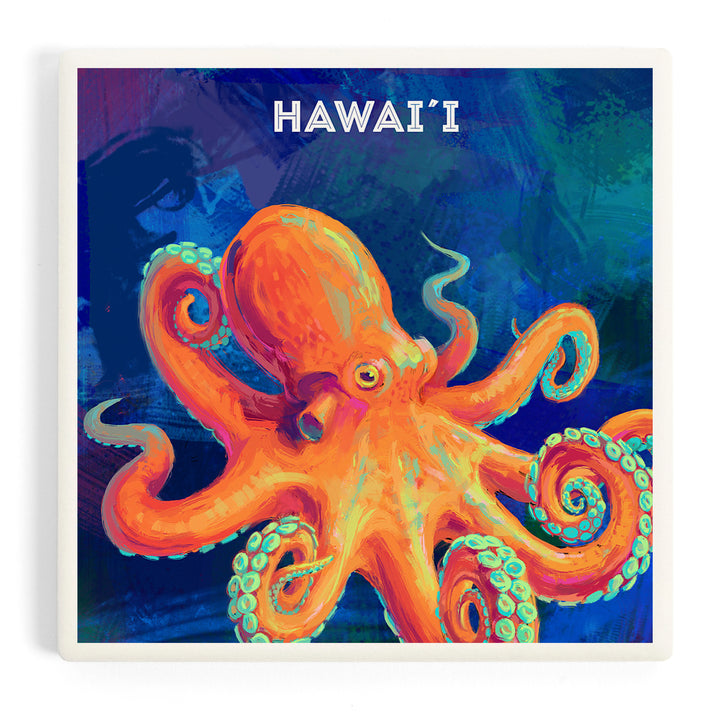Hawaii, Vivid, Octopus, Coasters